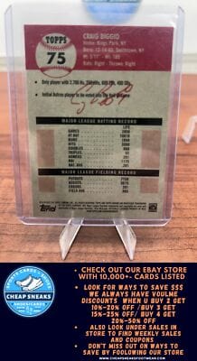 Cheap Sneaks Footwear/Sports Cards Baseball Card Craig Biggio 2022 Topps Chrome Platinum Anniversary #75 Houston Astros