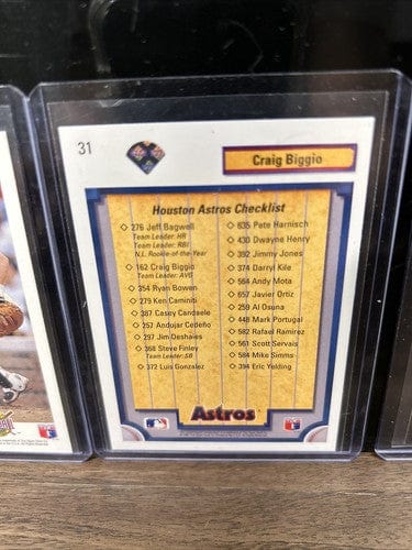 Cheap Sneaks Footwear/Sports Cards Baseball Card Craig Biggio RC Lot (6) Houston Astros 89 Topps RC,89 Donruss RC, 92 U