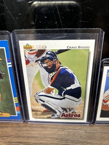 Cheap Sneaks Footwear/Sports Cards Baseball Card Craig Biggio RC Lot (6) Houston Astros 89 Topps RC,89 Donruss RC, 92 U