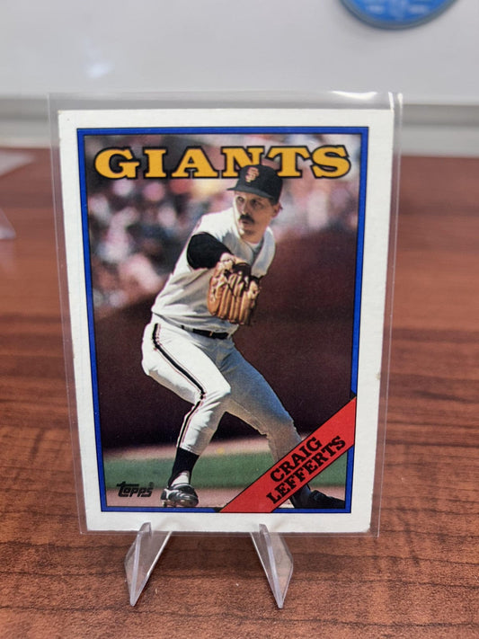 Cheap Sneaks Footwear/Sports Cards Baseball Card Craig Lefferts 1988 Topps Cloth Test Issue #NNO San Francisco Giants