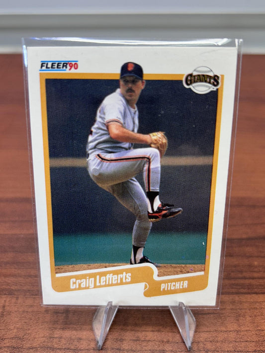 Cheap Sneaks Footwear/Sports Cards Baseball Card Craig Lefferts 1990 Fleer #60b San Francisco Giants