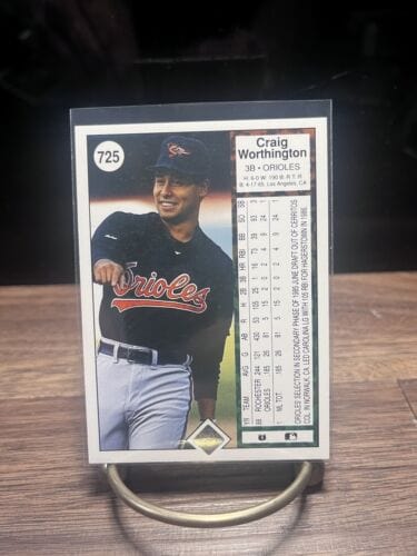 Cheap Sneaks Footwear/Sports Cards Baseball Card Criag Worthington Baltimore Orioles 1989 Upper Deck Card #725