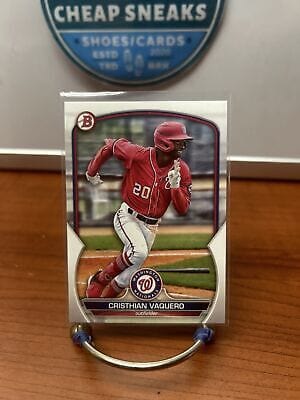 Cheap Sneaks Footwear/Sports Cards Baseball Card Cristhian Vaquero 2023 Bowman 1st Edition #BPPF-54 Washington National