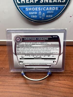 Cheap Sneaks Footwear/Sports Cards Baseball Card Cristhian Vaquero 2023 Bowman Chrome Mojo/Mega Refractor #BCP-209 Nati