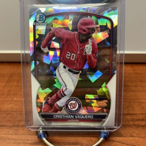 Cheap Sneaks Footwear/Sports Cards Baseball Card Cristhian Vaquero 2023 Bowman Chrome Prospects Atomic Refractor#BCP-54