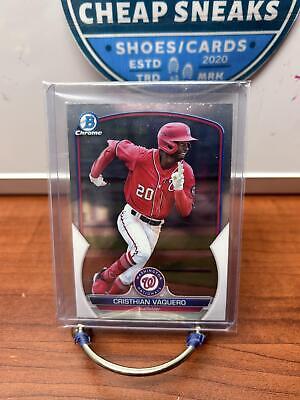 Cheap Sneaks Footwear/Sports Cards Baseball Card Cristhian Vaquero 2023 Bowman Chrome Prospects BCP-54 Nationals