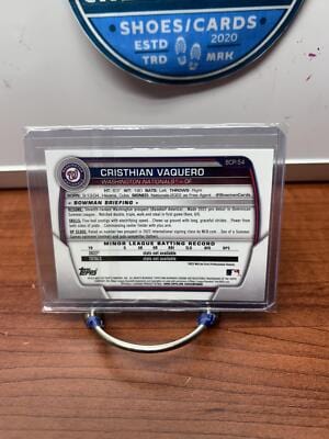 Cheap Sneaks Footwear/Sports Cards Baseball Card Cristhian Vaquero 2023 Bowman Chrome Prospects BCP-54 Nationals