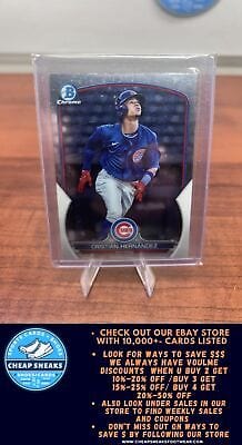 Cheap Sneaks Footwear/Sports Cards Baseball Card Cristian Hernandez 2023 Bowman Chrome Prospects #BCP-24 Chicago Cubs