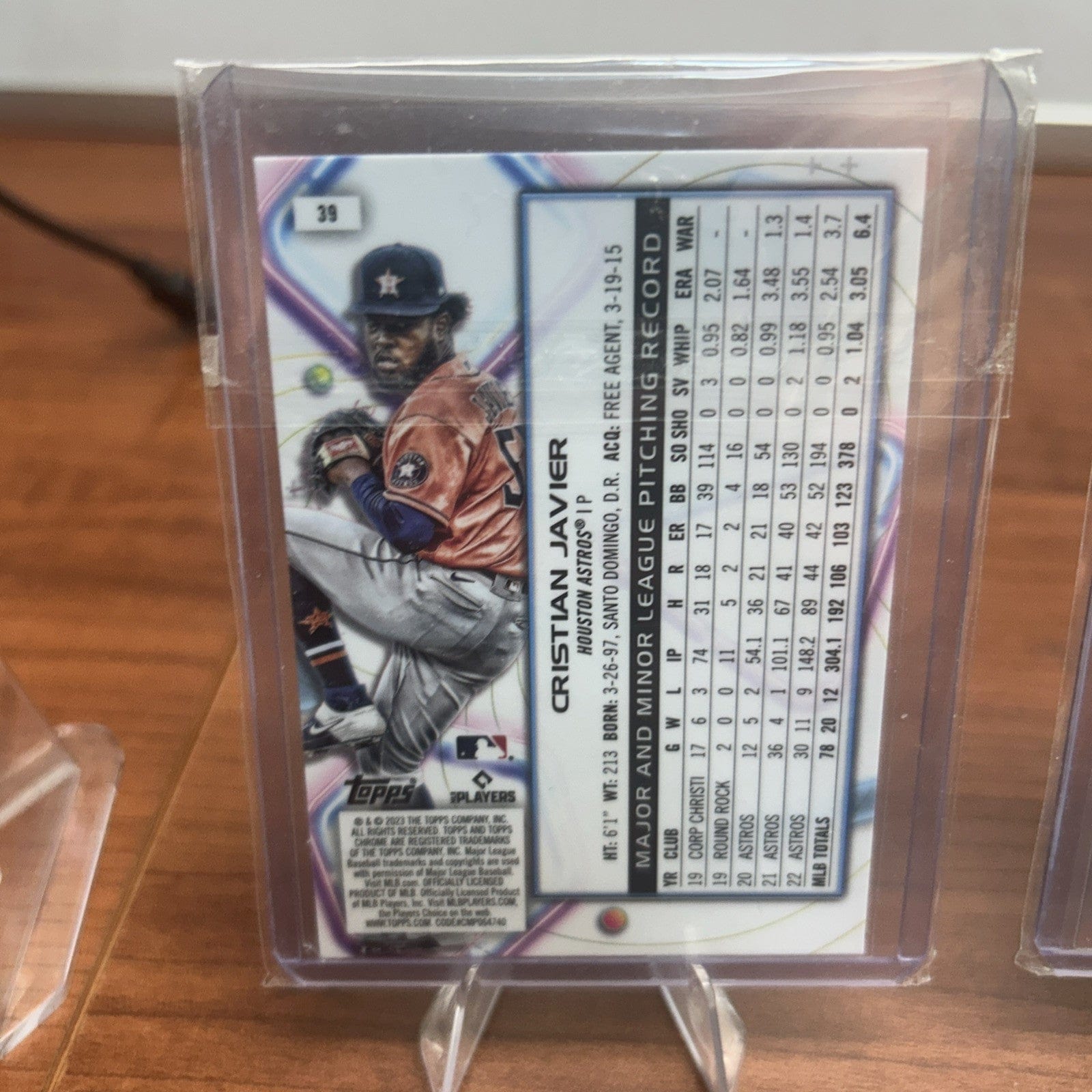 Cheap Sneaks Footwear/Sports Cards Baseball Card Cristian Javier 2023 Topps Cosmic Chrome #39 Houston Astros