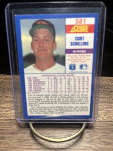 Cheap Sneaks Footwear/Sports Cards Baseball Card Curt Schilling Rookie 1990 Score card 581 Baltimore Orioles RC