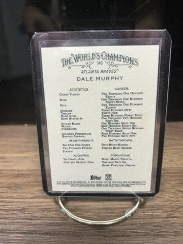 Cheap Sneaks Footwear/Sports Cards Baseball Card Dale Murphy 2022 Topps Allen & Ginter #343 Atlanta Braves SP