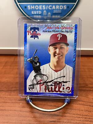 Cheap Sneaks Footwear/Sports Cards Baseball Card Dalton Guthrie /100 RC 2023 Topps Chrome Platinum Anniv Blue Lava Refr