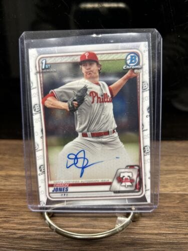 Cheap Sneaks Footwear/Sports Cards Baseball Card DAMON JONES 2020 BOWMAN CHROME 1ST ROOKIE AUTOGRAPH Philadelphia PHILL