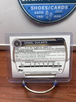 Cheap Sneaks Footwear/Sports Cards Baseball Card Daniel Guilarte 2023 Bowman Chrome Prospects Mojo Refractors #BCP-21
