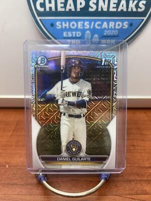 Cheap Sneaks Footwear/Sports Cards Baseball Card Daniel Guilarte 2023 Bowman Chrome Prospects Mojo Refractors #BCP-21