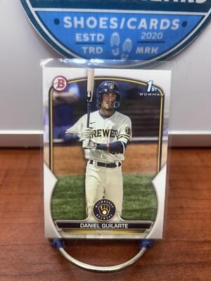 Cheap Sneaks Footwear/Sports Cards Baseball Card Daniel Guilarte 2023 Bowman Prospects #BP-21 Milwaukee Brewers