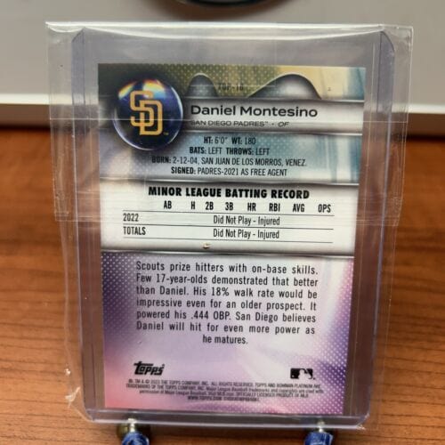 Cheap Sneaks Footwear/Sports Cards Baseball Card Daniel Montesino 2023 Bowman Platinum Prospect Card #Top-16 San Diego