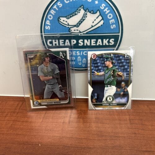 Cheap Sneaks Footwear/Sports Cards Baseball Card Daniel Susac 2024 Bowman Chrome BCP-42 2 Card Lot + 2023 Bowman 1st Oa