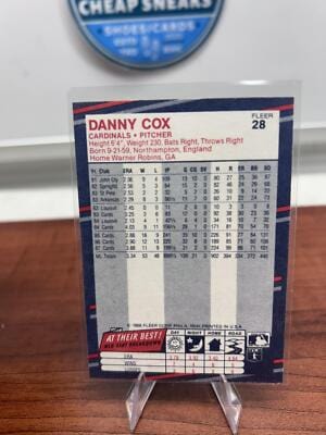 Cheap Sneaks Footwear/Sports Cards Baseball Card Danny Cox 1988 Fleer #28 St. Louis Cardinals