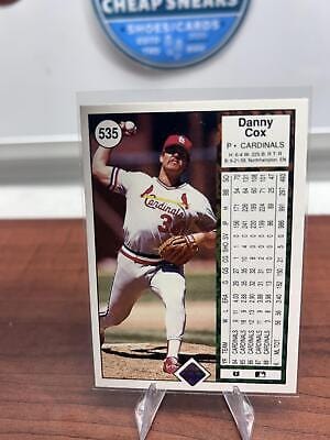 Cheap Sneaks Footwear/Sports Cards Baseball Card Danny Cox 1989 Upper Deck #535 St. Louis Cardinals