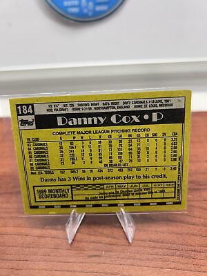 Cheap Sneaks Footwear/Sports Cards Baseball Card Danny Cox 1990 Topps #184 St. Louis Cardinals