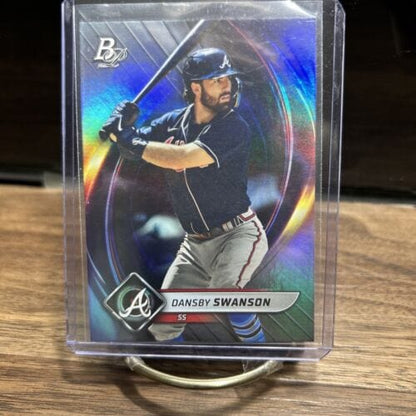 Cheap Sneaks Footwear/Sports Cards Baseball Card Dansby Swanson 2022 Bowman Platinum #100 Atlanta Braves