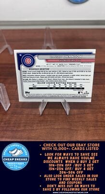 Cheap Sneaks Footwear/Sports Cards Baseball Card Dansby Swanson 2024 Bowman #92 Chicago Cubs