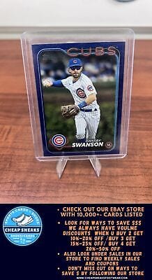 Cheap Sneaks Footwear/Sports Cards Baseball Card Dansby Swanson 2024 Topps Royal Blue #164 Chicago Cubs