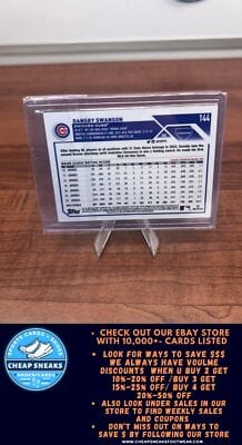 Cheap Sneaks Footwear/Sports Cards Baseball Card Dansby Swanson SN 2023 Topps Chrome Purple Refractor #144 /250