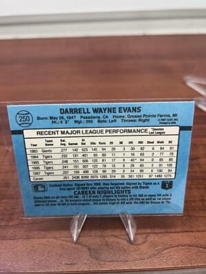 Cheap Sneaks Footwear/Sports Cards Baseball Card Darrell Evans 1988 Donruss #250 Detroit Tigers