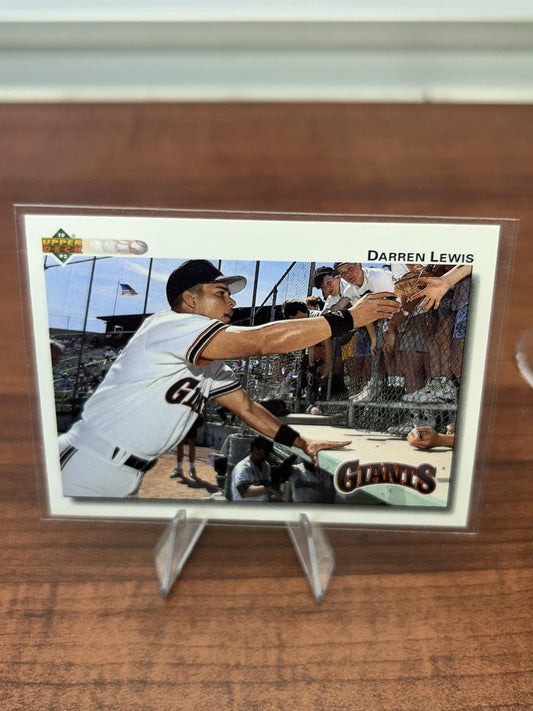 Cheap Sneaks Footwear/Sports Cards Baseball Card Darren Lewis 1992 Upper Deck #565 San Francisco Giants
