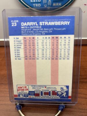 Cheap Sneaks Footwear/Sports Cards Baseball Card Darryl Strawberry 1987 Fleer Baseball Card  #23 New York Mets