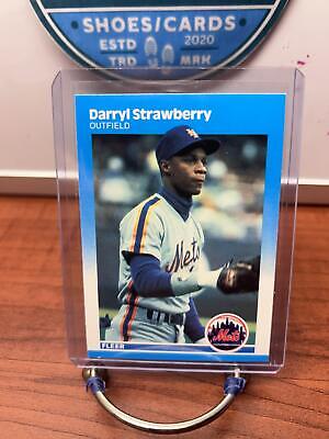 Cheap Sneaks Footwear/Sports Cards Baseball Card Darryl Strawberry 1987 Fleer Baseball Card  #23 New York Mets