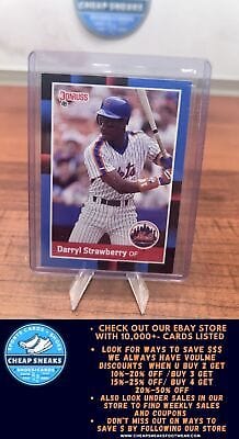 Cheap Sneaks Footwear/Sports Cards Baseball Card Darryl Strawberry 1988 Donruss #439c New York Mets