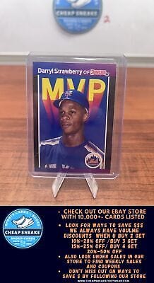 Cheap Sneaks Footwear/Sports Cards Baseball Card Darryl Strawberry 1989 Donruss Bonus MVP's #BC-6b New York Mets