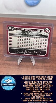 Cheap Sneaks Footwear/Sports Cards Baseball Card Darryl Strawberry 1990 Post #10 New York Mets