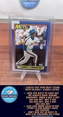Cheap Sneaks Footwear/Sports Cards Baseball Card Darryl Strawberry 1990 Topps #600 New York Mets