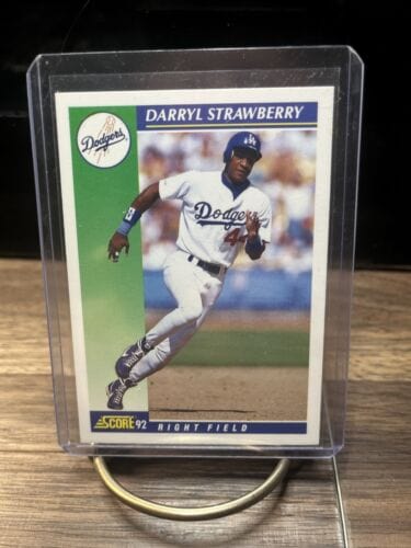 Cheap Sneaks Footwear/Sports Cards Baseball Card Darryl Strawberry 1992 Score #9 Los Angeles Dodgers