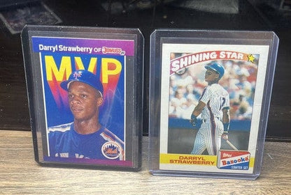 Cheap Sneaks Footwear/Sports Cards Baseball Card Darryl Strawberry 2 Card Lot 89 Topps Bazooka Shining Star + 89 Donrus