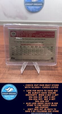 Cheap Sneaks Footwear/Sports Cards Baseball Card Darryl Strawberry 2021 Topps Chrome Platinum Anniversary #538 New York