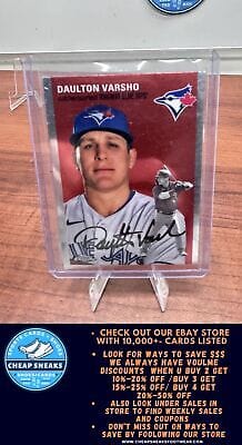 Cheap Sneaks Footwear/Sports Cards Baseball Card Daulton Varsho 2023 Topps Chrome Platinum Anniversary #192 Toronto Blu