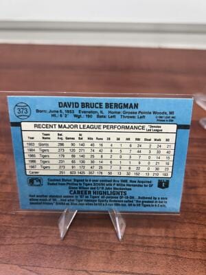 Cheap Sneaks Footwear/Sports Cards Baseball Card Dave Bergman 1988 Donruss #373 Detroit Tigers