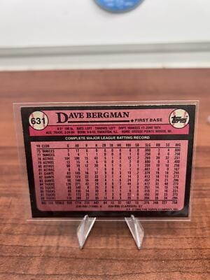 Cheap Sneaks Footwear/Sports Cards Baseball Card Dave Bergman 1989 Topps #631 Detroit Tigers