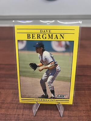 Cheap Sneaks Footwear/Sports Cards Baseball Card Dave Bergman 1991 Fleer #331b Detroit Tigers