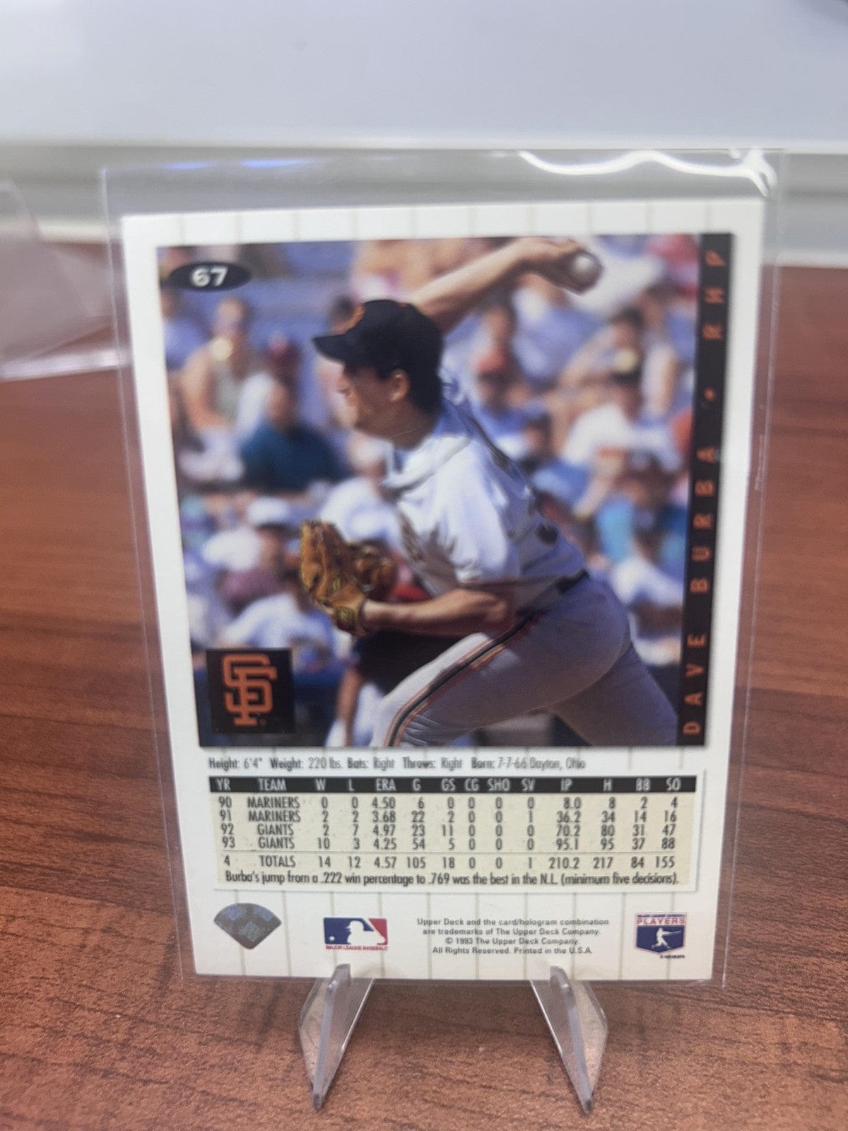 Cheap Sneaks Footwear/Sports Cards Baseball Card Dave Burba 1994 Collector's Choice #67 San Francisco Giants