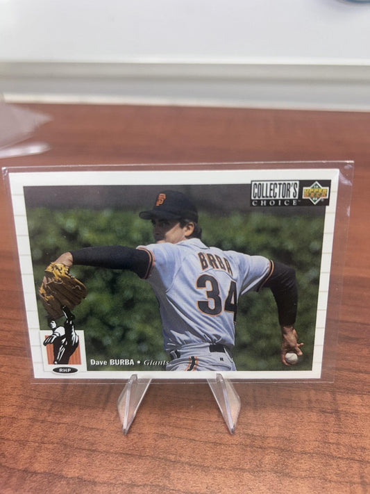Cheap Sneaks Footwear/Sports Cards Baseball Card Dave Burba 1994 Collector's Choice #67 San Francisco Giants