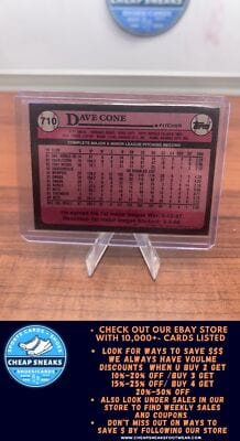 Cheap Sneaks Footwear/Sports Cards Baseball Card Dave Cone 1989 Topps #710 New York Mets