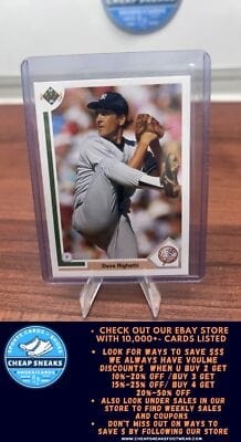 Cheap Sneaks Footwear/Sports Cards Baseball Card Dave Righetti 1991 Upper Deck #448d New York Yankees