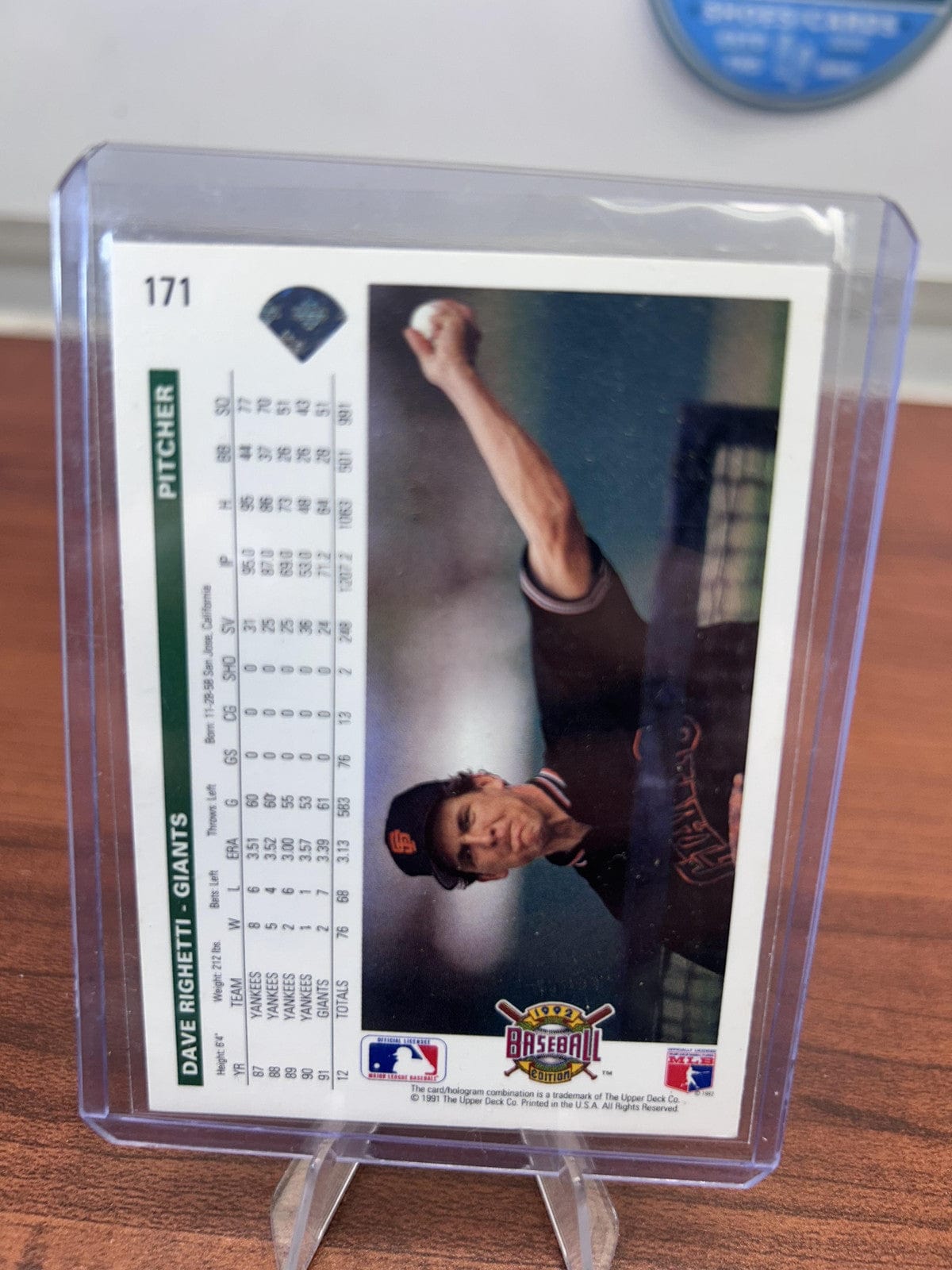 Cheap Sneaks Footwear/Sports Cards Baseball Card Dave Righetti 1992 Upper Deck #171 San Francisco Giants