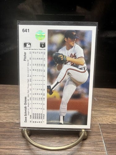Cheap Sneaks Footwear/Sports Cards Baseball Card Dave Schmidt P Baltimore Orioles 1990 Upper Deck Baseball Card #641